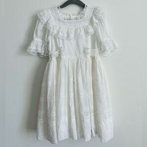NORALEE Girls Clementine Dress in White Size 6